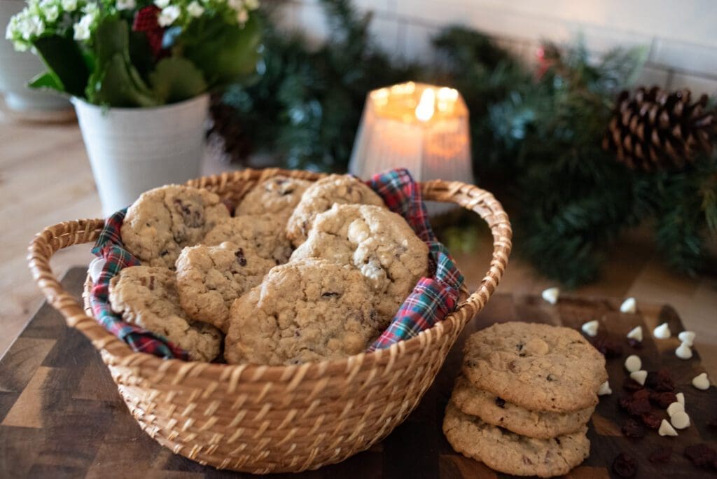 cranberry white chocolate oatmeal cookies