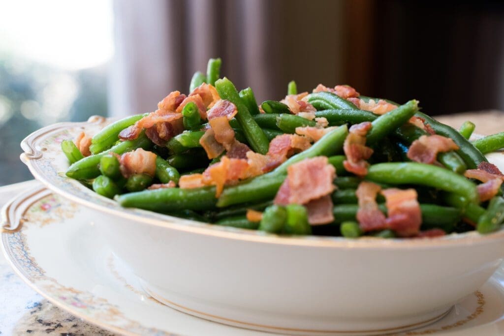 Brown Sugar Green Beans with Bacon