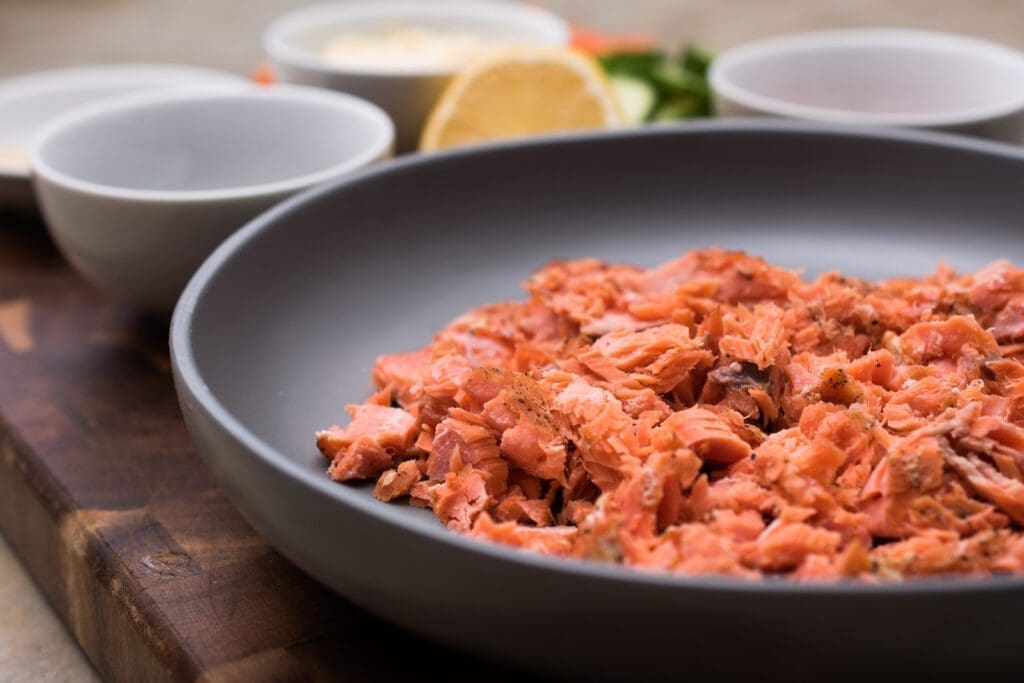 ingredients for smoked salmon spread