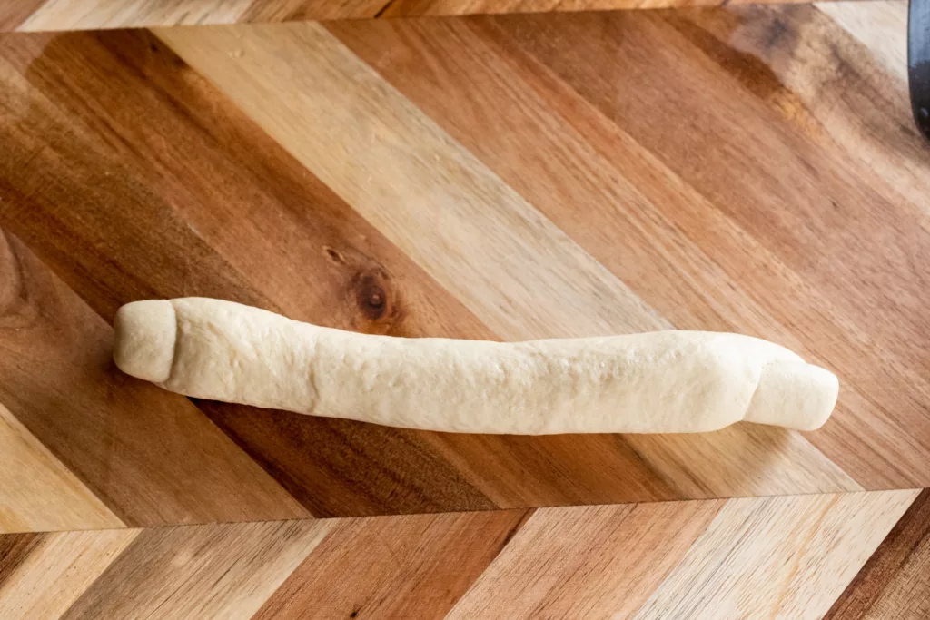 a log of bagel dough