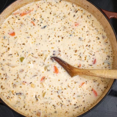 creamy chicken and wild rice soup