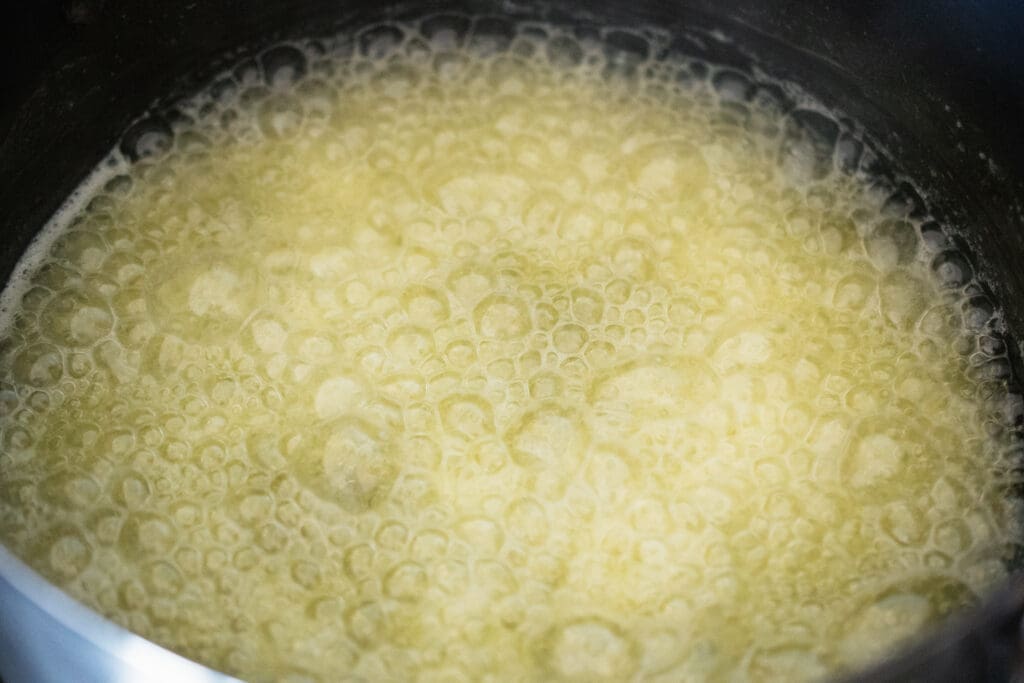 butter boiling